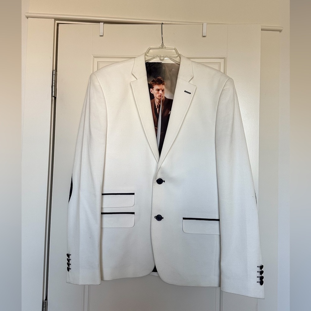 Armani AX men’s white blazer